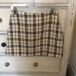 Plaid knit skirt!